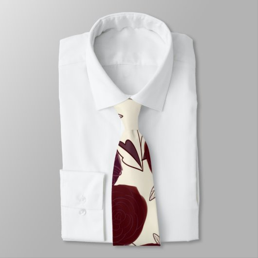 Cravate Fleurs (Attaché)