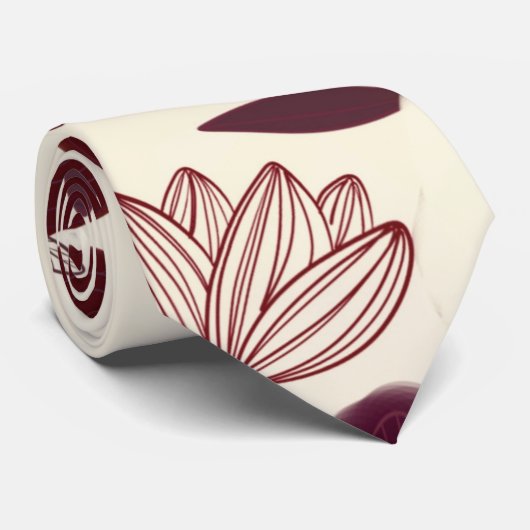 Cravate Fleurs (Roulé)