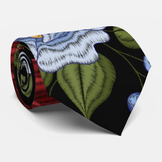 Cravate Fleurs (Roulé)