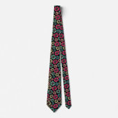 Cravate Fleurs Abstraites 031023 - Couleurs 01 (Devant)