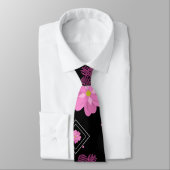 Cravate Fleurs Aimer Valentine Motif (Attaché)