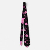 Cravate Fleurs Aimer Valentine Motif (Dos)