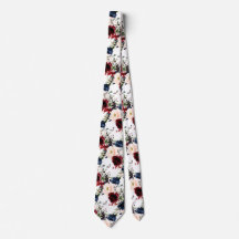 Fleurs aquarelles de PixDezines Blush Burgundy Nav