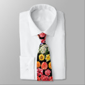 Cravate Fleurs Arc-en-ciel Colier Floral (Attaché)