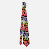 Cravate Fleurs Arc-en-ciel Colier Floral (Dos)