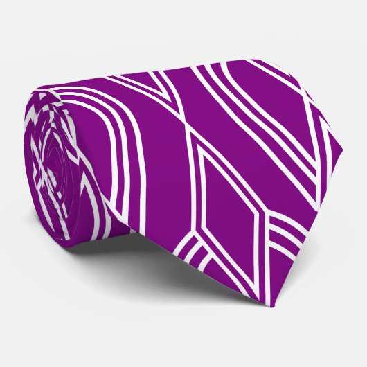 Cravate Fleurs Art Déco (Roulé)