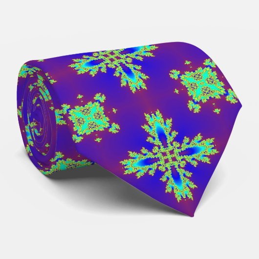 Cravate Fleurs Artdeco dans le style rétro (Roulé)