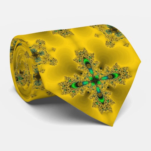 Cravate Fleurs Artdeco dans le style rétro (Roulé)