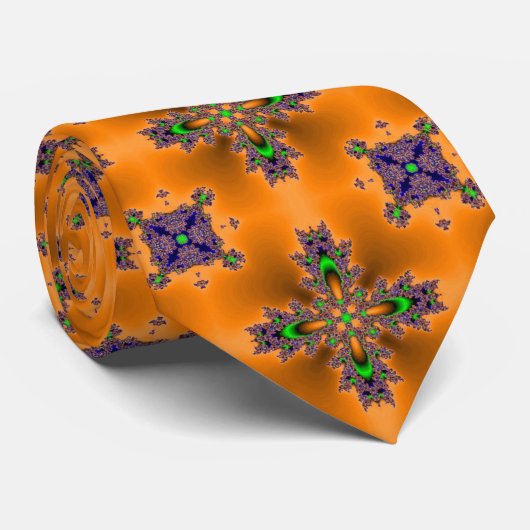 Cravate Fleurs Artdeco dans le style rétro (Roulé)