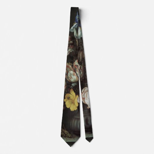 Cravate Fleurs Baroques Anciennes par Balthasar van der As (Devant)
