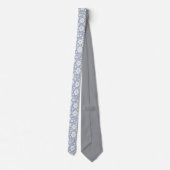 Cravate Fleurs blanches (Dos)