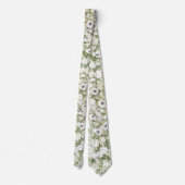 Cravate Fleurs blanches élégantes (Dos)