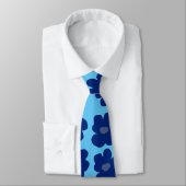 Cravate Fleurs bleues (Attaché)