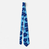 Cravate Fleurs bleues (Dos)