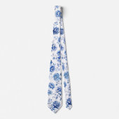 Cravate Fleurs bleues (Devant)