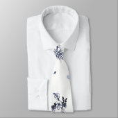 Cravate Fleurs bleues (Attaché)