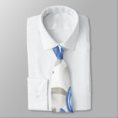 Cravate Fleurs bleues chics (Attaché)