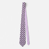 Cravate Fleurs Blue Star sur Lilas (Devant)