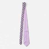 Cravate Fleurs Blue Star sur Lilas (Dos)