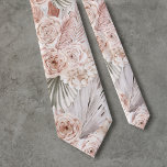 Cravate fleurs boho pampas herbe<br><div class="desc">cravate florale</div>