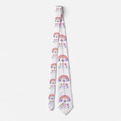 Cravate Fleurs Cloud Arc-en-ciel (Dos)