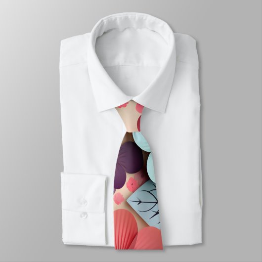 Cravate Fleurs colorées (Attaché)