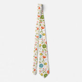 Cravate Fleurs colorées mignonnes Motif (Dos)