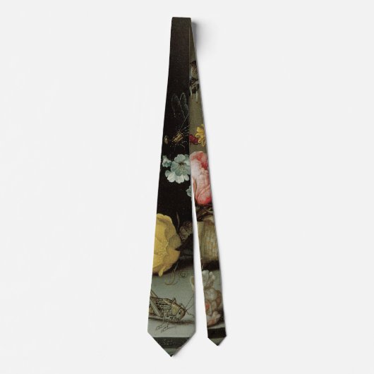Cravate Fleurs, coquillages et insectes Balthasar van der (Devant)