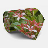 Cravate Fleurs d'acuminata de Plumeria (Roulé)