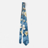 Cravate Fleurs d'amandier de style Van Gogh (Dos)
