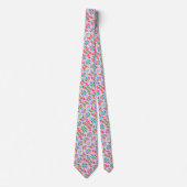 Cravate Fleurs d'aquarelle colorée mignonne motif (Devant)