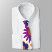 Cravate Fleurs d'arc-en-ciel de hippie (Attaché)