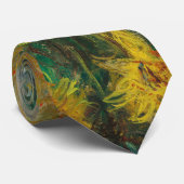 Cravate Fleurs d'artichauts de Jérusalem - Claude Monet (Roulé)