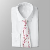 Cravate Fleurs de cerisier japonaises, fleur rose douce, (Attaché)