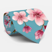 Cravate Fleurs de cerisiers (Roulé)
