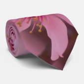 Cravate Fleurs de cerisiers "Baignées en rose" (Roulé)