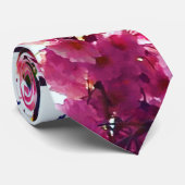Cravate Fleurs de cerisiers roses (Roulé)
