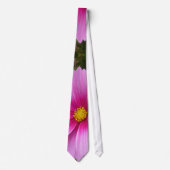Cravate Fleurs de cosmos rose sauvage (Devant)