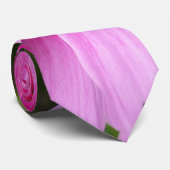 Cravate Fleurs de cosmos rose sauvage (Roulé)