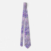 Cravate fleurs de glycine (Dos)