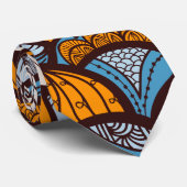 Cravate Fleurs de griffonnage (Roulé)