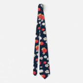 Cravate Fleurs de jardin (Dos)