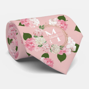 Cravate Fleurs de jardin vintage