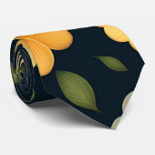 Cravate Fleurs de jonquille Jaune Motif Floral (Roulé)
