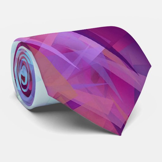 CRAVATE FLEURS DE LAVENDER (Roulé)