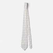 Cravate fleurs de lis calla motif (Devant)