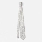 Cravate fleurs de lis calla motif (Dos)