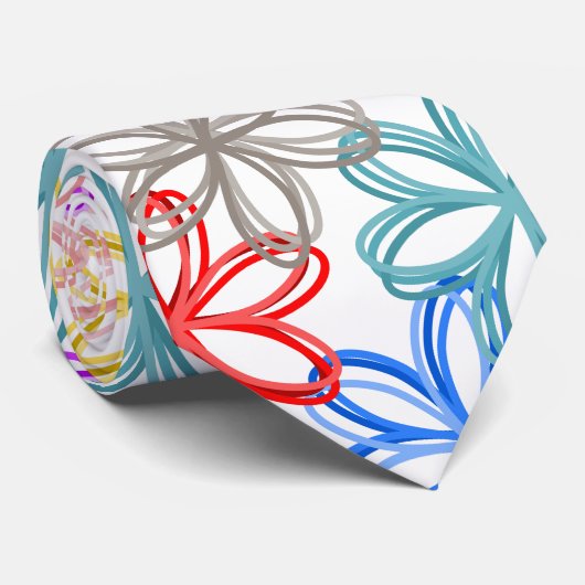 Cravate Fleurs de mai (Roulé)