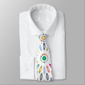 Cravate fleurs de mandala nouées (Attaché)