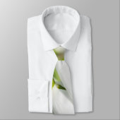 Cravate Fleurs de neige (Attaché)